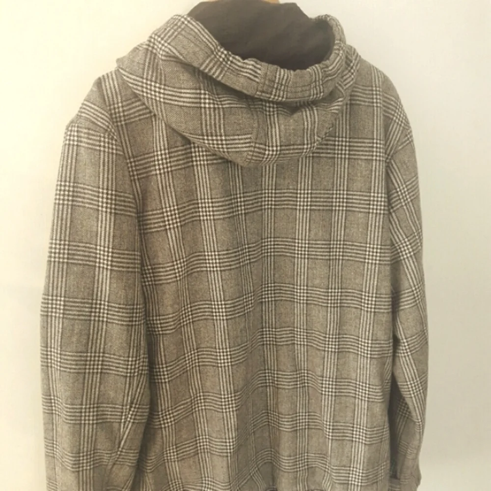 SEAN JOHN Plaid Hooded Coat / Jacket, XL